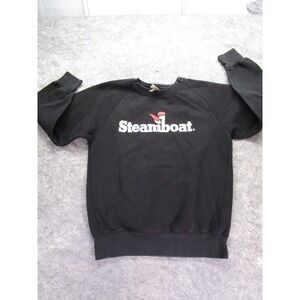 Steamboat‎ Sweatshirt Adult small black logo ouray skiing resort